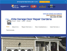 Tablet Screenshot of garagedoorrepairgardena.info